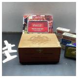 Misc Lot: Coca-Cola Tin, Band-Aid Tins, Boxes