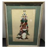 Niman Kachina and Mate Print by Tuvahoema
