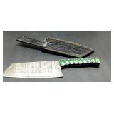 Custom Fixed Blade Knife With Leather Sheath