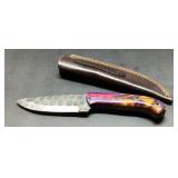 Fixed Blade Knife with Sheath, 8 Inches