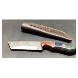 Fixed Blade Knife with Sheath, 8 Inches