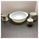 Pyrex Mixing Bowl & German Porcelain Set