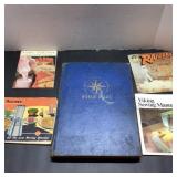 Five Vintage Manuals and Cookbooks Assortment