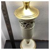 Lenox Brass & Ceramic Table Lamp, 28 Inch Tall