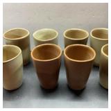 8 Frankoma 5L Ceramic Tumblers