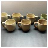 Frankoma 5C Coffee Mugs Set of 8