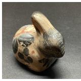 Painted Pottery Bird Whistle, 3 x 3 Inches