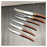 J. Barlow & Sons Stag Handle Cutlery Set