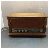 Dual Solid State Wood Console Radio