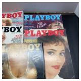 5 Early 1980s Playboy Magazines Assorted Issues