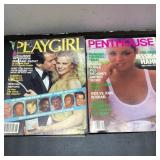 Playgirl & Penthouse Magazines, 1981 & 1988