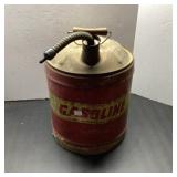 5 Gallon Red Metal Gasoline Can With Spout