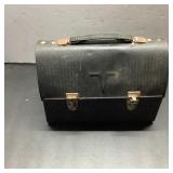 Black Metal Domed Lunchbox with Handle