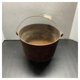 Cast Iron Cauldron with Handle and Three Legs