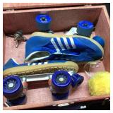 Vintage Adidas Roller Skates Cruiser F9 With Case