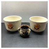 Bakerite Bowls with 22K Gold Trim, Small Jug