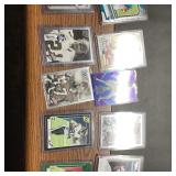 10 Football Cards in Plastic Cases