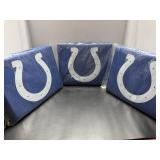 3 New Indianapolis Colts NFL Seat Cushions