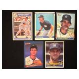Don Mattingly Baseball Cards, 5 Brands, 1984-1986