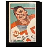 1952 Bowman Fred T. Williams Card #121 Bears