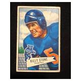 1952 Bowman Billy Stone Chicago Bears Card
