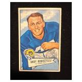 1952 Bowman Andy Robustelli Rams Football Card