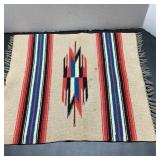 Southwestern Style Woven Textile, 17 x 21 Inches
