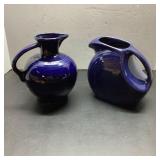 Fiesta Ware Cobalt Blue Pitchers Set of 2