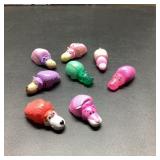 8 Colorful Animal Figurine Erasers