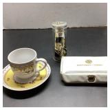 Misc Lot: Cup, Thermos, Travel Case, Toiletries