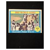 1961 Topps #312 1960 World Series Game 7 Card