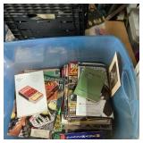 Tote of Magazines and Books Assorted Subjects