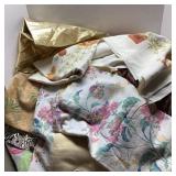 Large Mixed Lot: Cloth Curtains, Towels, Linens