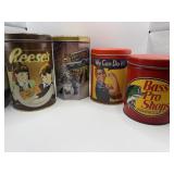 4 Decorative Advertising Tins
