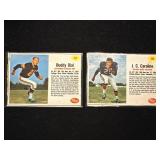 1962 Post Cereal Football Cards Buddy Dial & Carol