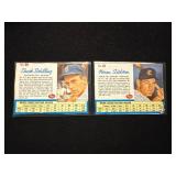 1962 Post Cereal Schilling & Siebern Cards (2)