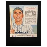 1954 Red Man Gil Hodges Dodgers Baseball Card