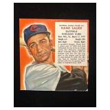 1953 Red Man Hank Sauer Card #16 with Tab, Cubs