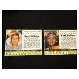 1960 Topps Cards: Hoyt Wilhelm & Earl Battey
