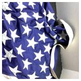 Valley Forge 50 Star Sewn US Flag, Cotton Bunting
