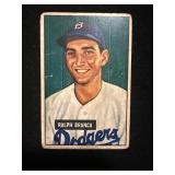 1951 Bowman Ralph Branca Card No. 56 Dodgers