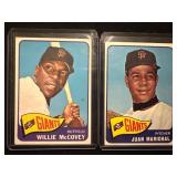 1965 Topps Giants McCovey Marichal Cards (2)