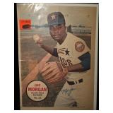 1967 Topps Joe Morgan Astros Pack Insert Poster