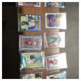 10 Football Cards in Plastic Holders Assorted