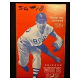 1965 White Sox vs. Kansas City Scorebook