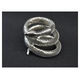 Vintage WHITING & DAVIS Mesh Coil Snake Bracelet