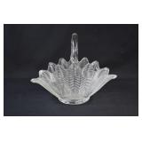 1940's LE Smith EAPG FEATHER & FERN Wedding Basket