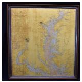 Vintage Maryland Virginia CHESAPEAKE BAY Chart