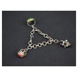 1930's Estruscan Revival Italian Charm Bracelet