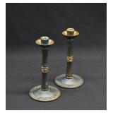 Pair Israeli PAL BELL Shabbat Candlesticks